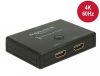 DeLock HDMI 2 - 1 Switch bidirectional 4K 60 Hz