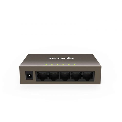 Tenda TEF1005D 5-port 10/100M Ethernet Desktop Switch Desktop & Wall-mounting Design steel case