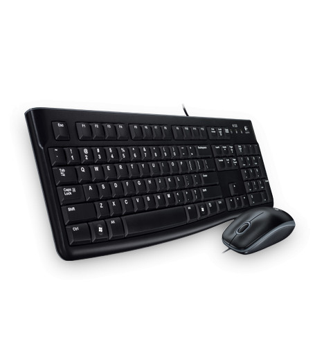 Logitech MK120 USB billentyűzet + egér Black HU