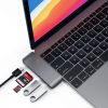 Satechi Type-C Pass-Through USB Hub Space Gray