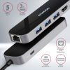 AXAGON HMC-6GL SuperSpeed USB-C Combo 6in1 Hub Black