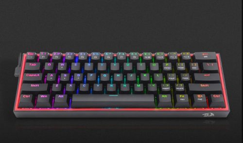 Redragon Fizz Pro black, wired&2.4G&BT Mechanical Keyboard, RGB, brown switch Black HU