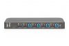 Digitus KVM Switch, 4-Port, 4K60Hz, 4x DP in, 1x DP/HDMI out