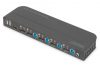 Digitus KVM Switch, 4-Port, 4K60Hz, 4x DP in, 1x DP/HDMI out