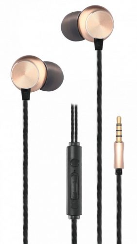 2GO Delux In-Ear Stereo Headset Black/Gold