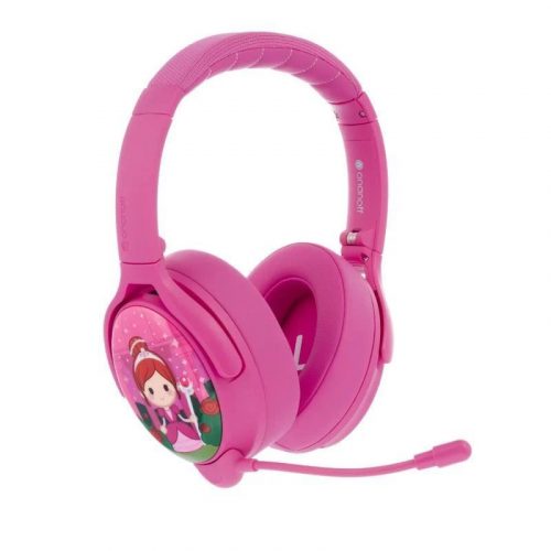 BuddyPhones Cosmos+ Bluetooth Headset for Kids Rose Pink