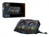 Conceptronic  THYIA02B ERGO RGB 2-Fan Gaming Laptop Cooling Pad with Mobile Holder Black