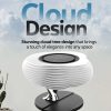 Promate  HomeCloud 3-in-1 Cloud Design Wireless Speaker with LED Nightlight and Wireless Charger Black/White