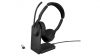 Jabra Evolve2 55 MS Stereo with Link380a Bluetooth Headset with Charging Stand Black