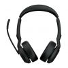 Jabra Evolve2 55 MS Stereo with Link380a Bluetooth Headset with Charging Stand Black