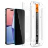 Spigen iPhone 15 Plus Screen Protector EZ FIT GLAS.tR Privacy Transparency (2 Pack)