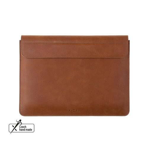 FIXED Oxford leather case for Apple MacBook Air 15" (2023) M2, brown