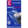 Cellularline Protective tempered glass for the entire CAPSULE display for Apple iPhone 14 PRO, black