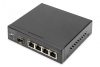 Digitus 4-Port Gigabit Network Switch 1 SFP Uplink Black