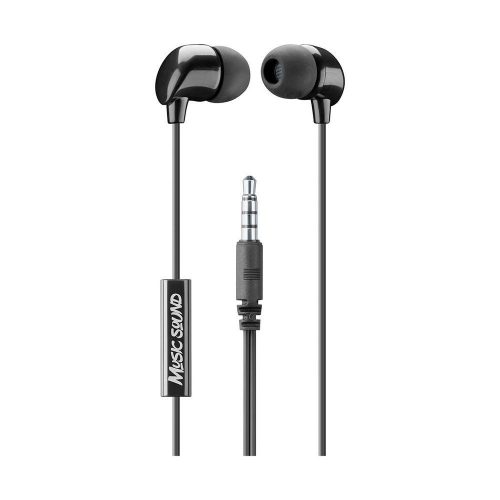 MUSICSOUND Wired Earphones Black