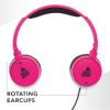 MUSICSOUND Over Ear Basic Wired Headset Pink