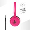 MUSICSOUND Over Ear Basic Wired Headset Pink