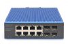 Digitus Industrial 8+4 -Port Gigabit Ethernet PoE Switch