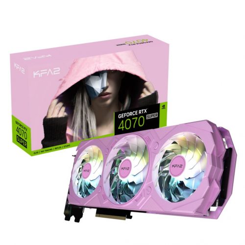 KFA2 GeForce RTX 4070 Super 12GB DDR6X EX OC Gamer Pink (1-Click OC)