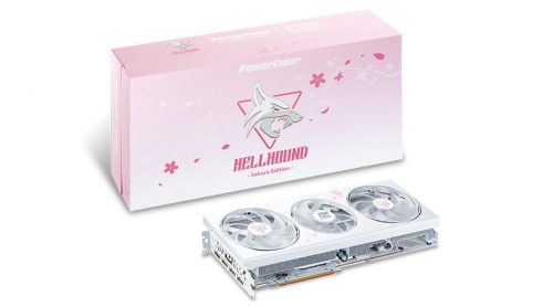 PowerColor RX7800 XT 16GB DDR6 Hellhound Sakura Limited Edition