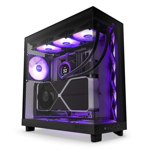 NZXT H6 Flow RGB (2023) Tempered Glass Matte Black