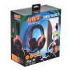 KONIX - NARUTO "Akatsuki" 2.0 Fejhallgató Vezetékes Gaming Stereo Mikrofon, Fekete-Piros