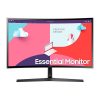 SAMSUNG Ívelt VA monitor 24" S36C, 1920x1080, 16:9, 250cd/m2, 4ms, HDMI/VGA