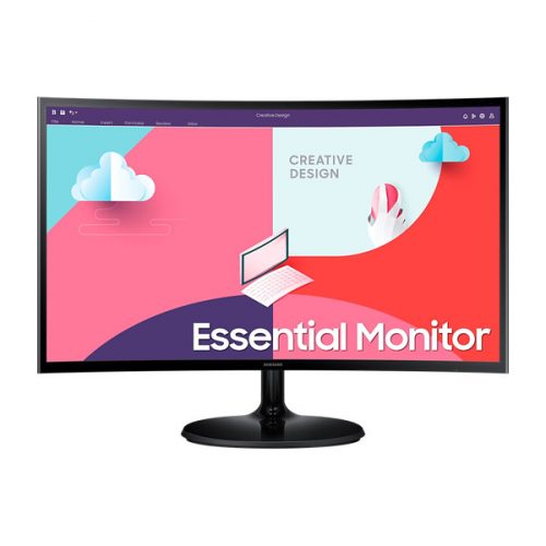 SAMSUNG Ívelt VA monitor 27" S36C, 1920x1080, 16:9, 250cd/m2, 4ms, HDMI/VGA