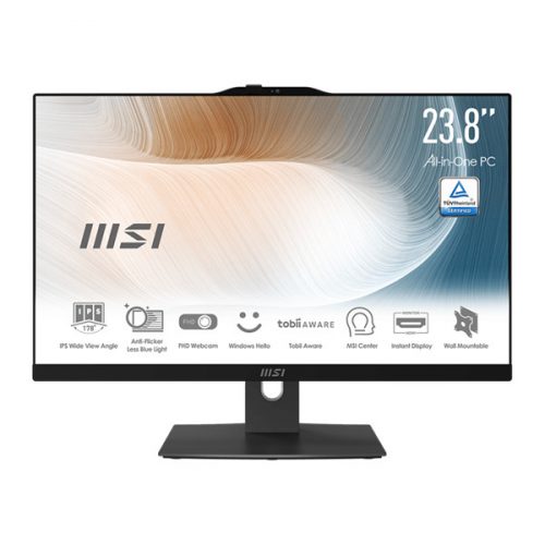 MSI Business AIO Modern AM242TP 12M-458EU, 23,8" FHD Touch, i5-1240P, 16GB, 512GB M.2, INT, Win11H, Black