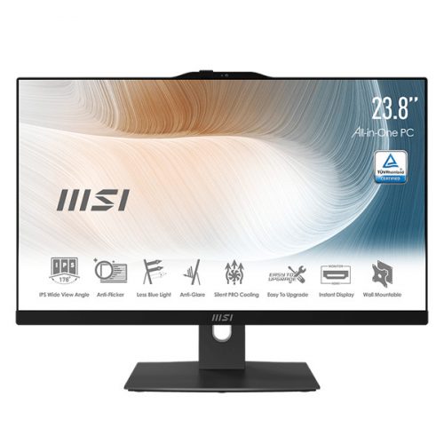 MSI Business AIO Modern AM242P 12M-462EU, 23,8" FHD, i7-1260P, 16GB, 1TB M.2, INT, Win11H, Black