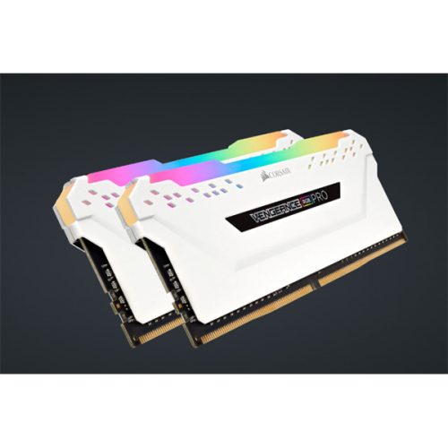 CORSAIR Memória VENGEANCE RGB PRO DDR4 16GB 3200MHz C16 (Kit of 2), fehér