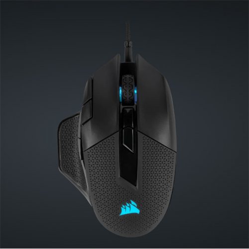 CORSAIR Vezetékes Egér Gaming, NIGHTSWORD RGB Tunable, 8 programozható gomb, RGB Világítás, 18000dpi, fekete