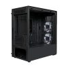 COOLER MASTER Ház Micro ATX MasterBox TD300 MESH, 2db ARGB Ventilátorral, Tápegység nélkül, Edzett Üveg, fekete