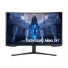 SAMSUNG Ívelt Gaming 165Hz VA monitor 32" G75NB, 3840x2160, 16:9, 350cd/m2, 1ms, 2xHDMI/DisplayPort/2xUSB, Pivot