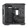 COOLER MASTER Ház ATX HAF 700 + 5db Ventilátor + ARGB Gen2 Kontroller + HUB, Tápegység nélkül, Üvegfalú, fekete