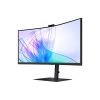 SAMSUNG Ívelt VA monitor 34" S65VC, 3440x1400, 21:9, 350cd/m2, 5ms, HDMI/DisplayPort/2xUSB/USB-C/LAN, hangszóró&webkam.