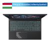 GIGABYTE G7 KF 17.3" FHD (144Hz), Core i5-12500H (12C/4.5Ghz), 16GB, 512GB SSD, RTX 4060, Magyar billentyű