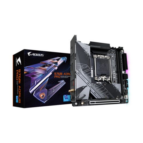 GIGABYTE Alaplap S1700 B760I AORUS PRO INTEL B760, mini-ITX