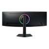 SAMSUNG Ívelt Gaming 240Hz VA monitor 49" G9 G95C, 5120x1440 DQHD 2K, 32:9, 450cd/m2, 1ms, HDMI,DP/USB