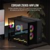 CORSAIR Ház 2500D AIRFLOW, Tápegység nélkül, Edzett Üveg, fekete