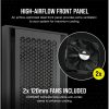 CORSAIR Ház 5000D AIRFLOW, Tápegység nélkül, Edzett Üveg, fekete