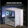 CORSAIR Ház 6500D AIRFLOW Dual Chamber, Tápegység nélkül, Edzett Üveg, fehér