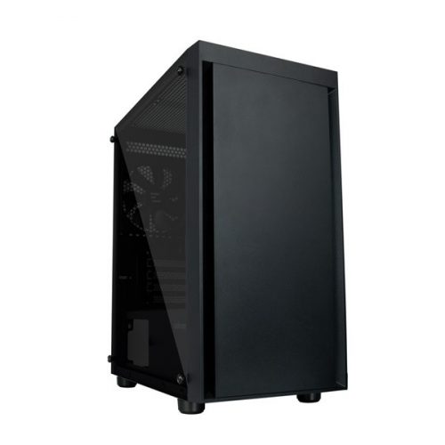 ZALMAN Ház Midi ATX T3 PLUS Üvegfalú Tápegység nélkül, Fekete