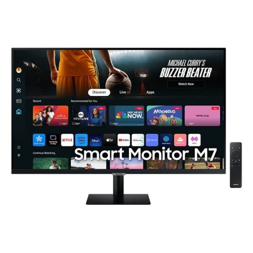 SAMSUNG Smart VA monitor 32" M7, 3840x2160, 16:9, 300cd/m2, 4ms, 2xHDMI/HDCP/3xUSB/USB-C/WiFi/Bluetooth, hangszóró