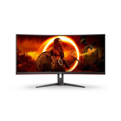 AOC Ívelt Gaming 144Hz VA monitor 34" CU34G2XE/BK, 3440x1440, 21:9, 300cd/m2, 1ms, 2xHDMI/DisplayPort