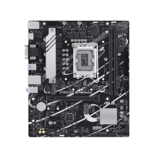 Asus Alaplap - Intel PRIME B760M-K s1700 (B760, 2xDDR5 8000MHz, 4xSATA3, 2xM.2, HDMI+VGA)