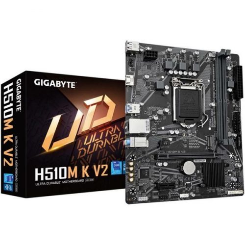 Gigabyte Alaplap - Intel H510M K V2 s1200 (H470, 2xDDR4 3200MHz, 1xGBE LAN, 2xSATA3, M.2, 6xUSB2.0, 4xUSB3.2)