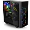 Thermaltake View 21 Tempered Glass Edition táp nélküli ablakos Mid Tower számítógépház fekete