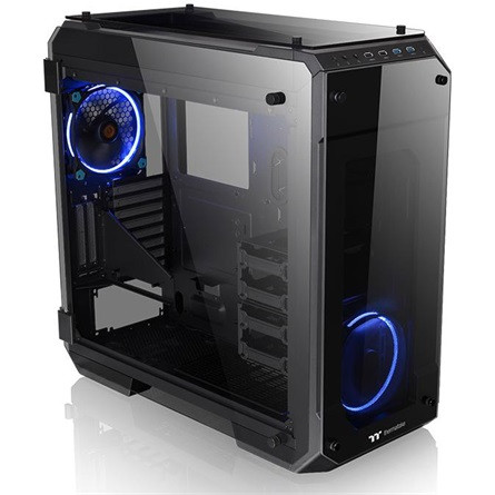 Thermaltake View 71 Tempered Glass Edition táp nélküli ablakos Full Tower számítógépház fekete