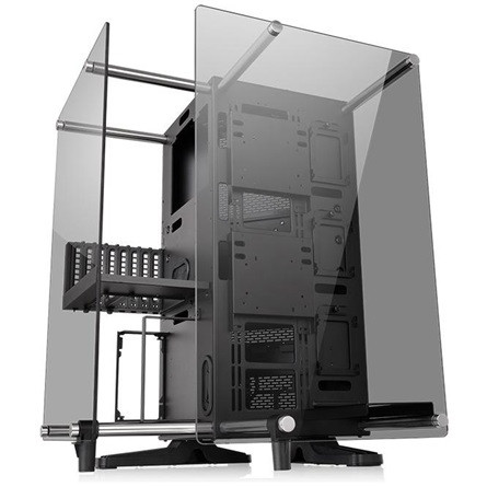 Thermaltake Core P90 Tempered Glass Edition táp nélküli ablakos Mid Tower számítógépház fekete